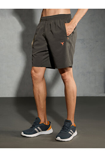 Technosport By Styli Men Solid Slim Fit Shorts