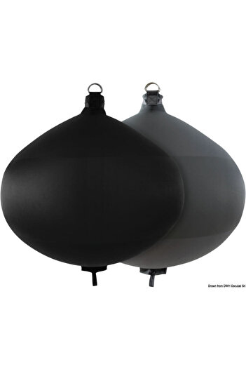Fendertex Inflatable Fender Black/Grey