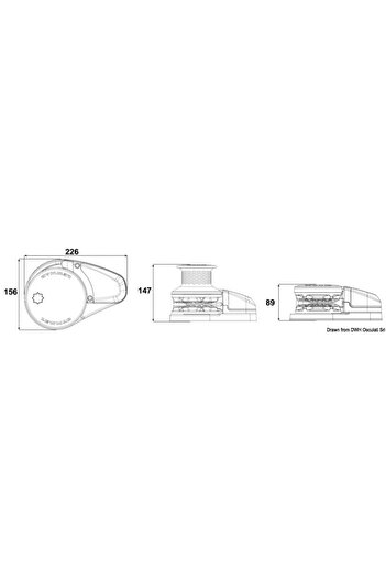 Lewmar Vinci VX3 GO electric 12/24V cu barbotina pentru ancora