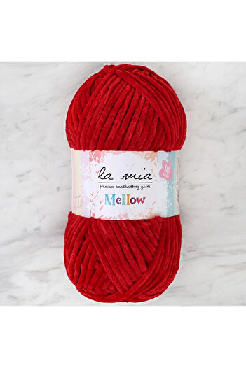 La Mia Yarn La Mia Mellow Red Hand Knitting Lanyard - 927