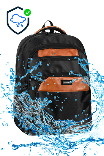 barberri Full Lined Waterproof Fabric Middle School and High School School Backpack First Quality
