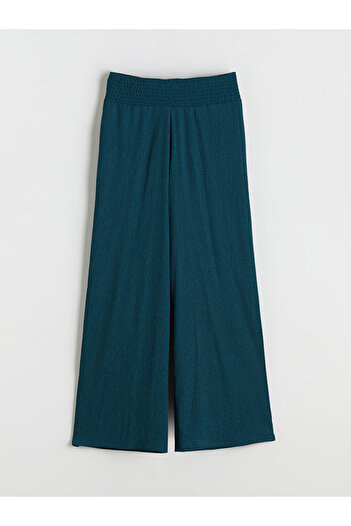 LC Waikiki Elastic Waist Textured Women's Trousers