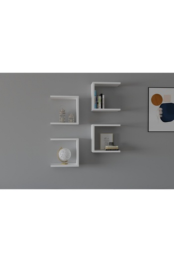 UnicUtil Rafturi perete, Noble Line, UnicUtil, 30 x 30 x 19 cm, Alb