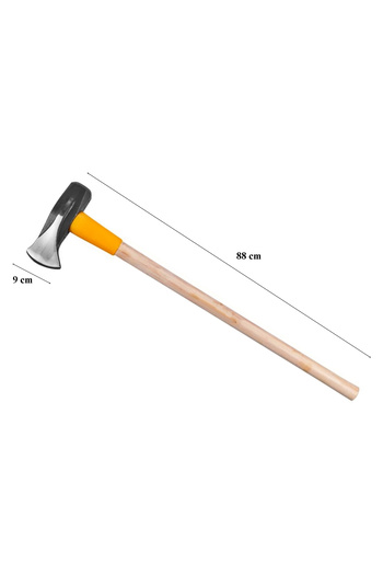 SGTT Wedge axe for splitting wood 3.6 kg, wooden handle with impact protection 88 cm, blade 9cm