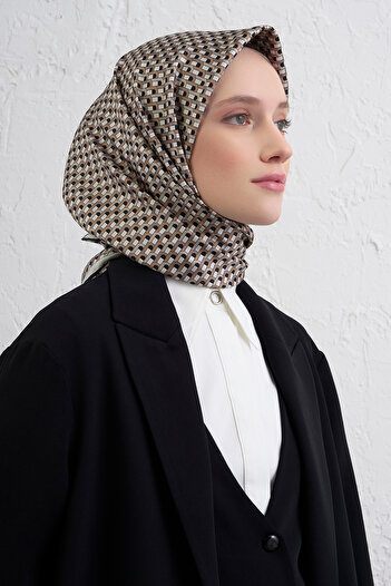 Armine Silk Scarf 9417D (Twi̇ll)-86