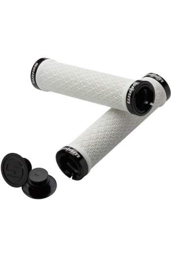 Sram Premium Locking Grips, 139mm, Silicone, White