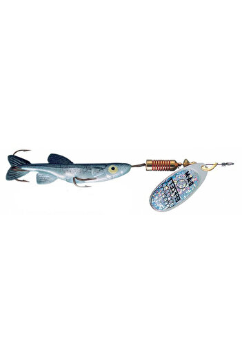 DAM Effzett Minnow Silver Black Spinner 7g