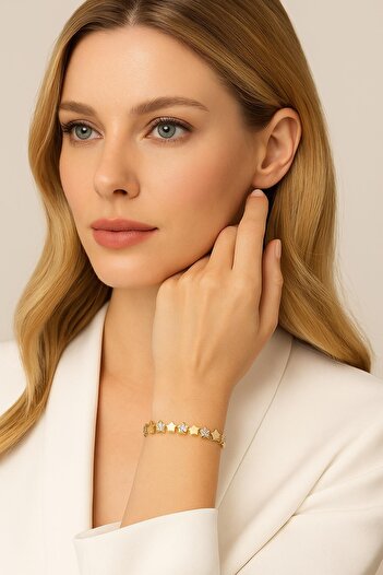 New Obsessions Zircon Stone Star Row Vip Bracelet