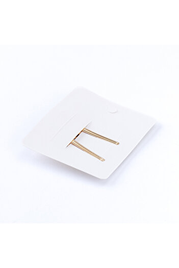 Bimotif Set of Hair Clips with Heart, Yellow-White
