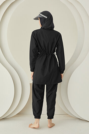 NBB Black Modern Hijab Swimsuit