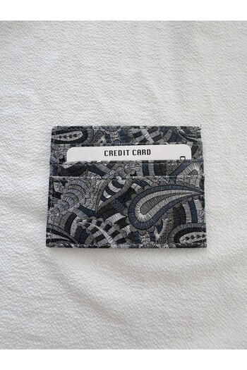 Retrobird Unisex Gift Double Sided Card Holder Women Gray - Blue