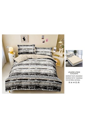CHIRASO CHIRASO Bedding Set, Finet Premium, ELASTIC Sheet 180x200cm, Duvet Cover 200x230cm, 2 Pillowcases