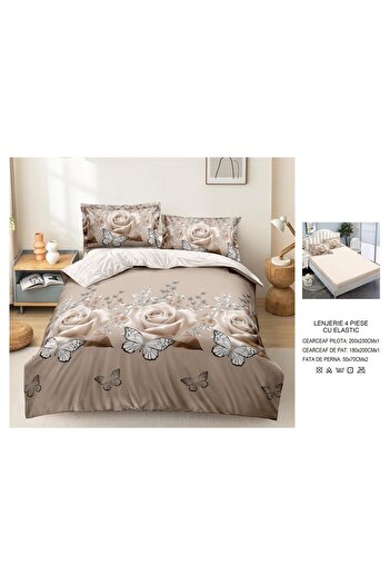CHIRASO CHIRASO Bedding Set, Finet Premium, ELASTIC Sheet 180x200cm, Duvet Cover 200x230cm, 2 Pillowcases
