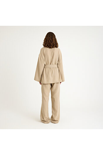 Miespiga 100% Cotton Women's Muslin Trousers with Elastic Waist
