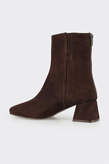Elle Shoes Kahve Deri Kadın Klasik Bot