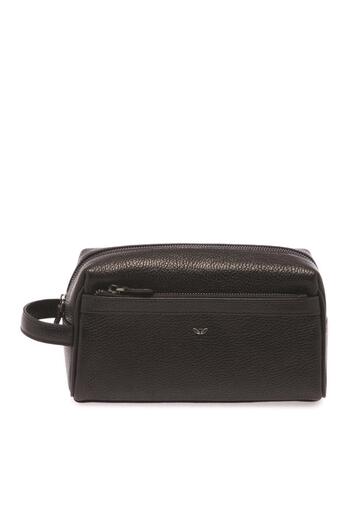 Tergan S1Pc00021496-A41 Leather Unisex Portfolio Bag - Black