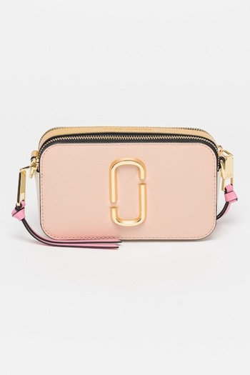 Marc Jacobs , The Snapshot Crossbody Leather Bag, Yellow, Pink