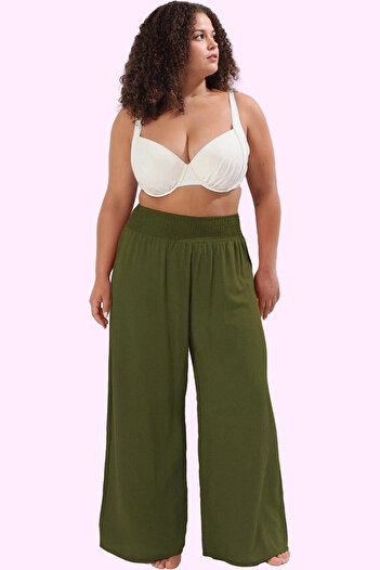 PayBuy Women's Fashion Wide Leg High Waist Beach Pants Summer Casual Plus Size Summer