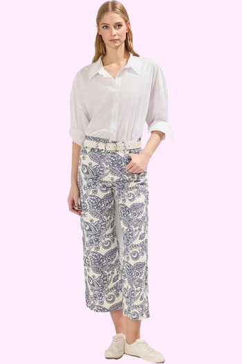 PayBuy Women's Fashion Wide Leg Tall Cotton Trousers Daily Casual Style Seasonal Use