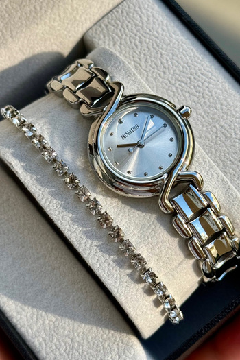 Homies Women's Wristwatch Steel Cord 3Atm Waterproof Gift Box and Bracelet Gift.Hm27078S011