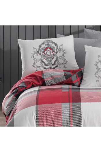 PAMUK DÜNYAM HOME Double Duvet Cover Set, Cotton, Floral and Vibrant Colors