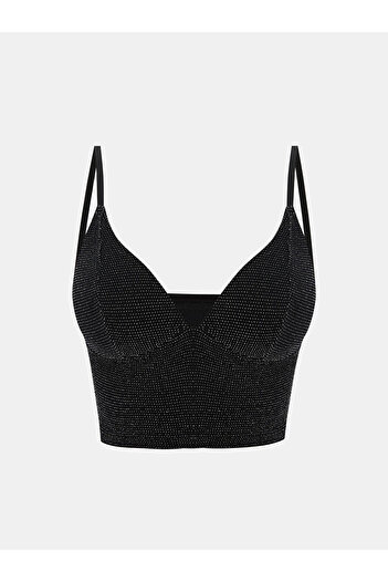 LC Waikiki Sparkling Choices from Shining Store |   Shiny-Looking Bustier Without Underwire or Padding