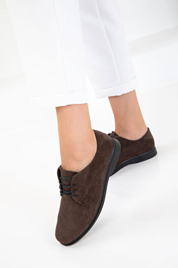 SOHO Braune Wildleder-Damen-Loafer-Schuhe 20833