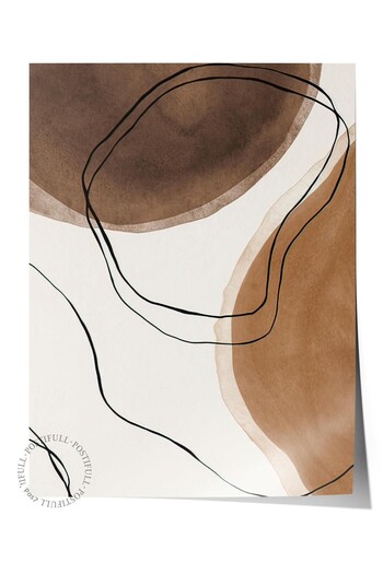 Postifull Coffee Art No1 Poster, Frameless Wall Poster, Vertical Wall Painting Comfort Series No: 108334