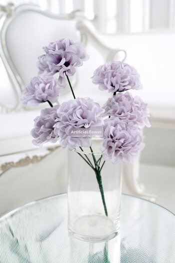 Yapay Çiçek Deposu Artificial Flower 7 Branches Eco Chrysanthemum Bouquet 30 cm Lilac