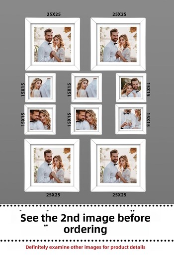 yhfoto 10 Pcs Frames - Difference in Sizes Multiple Frame Set - Photo Frame