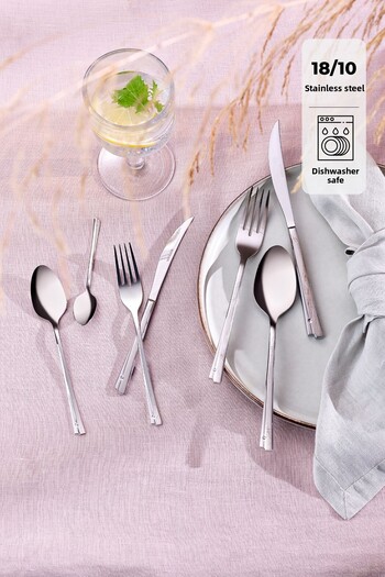 Emsan Accura 84 Piece Luxury Boxed Fork Spoon Knife Set for 12 Persons