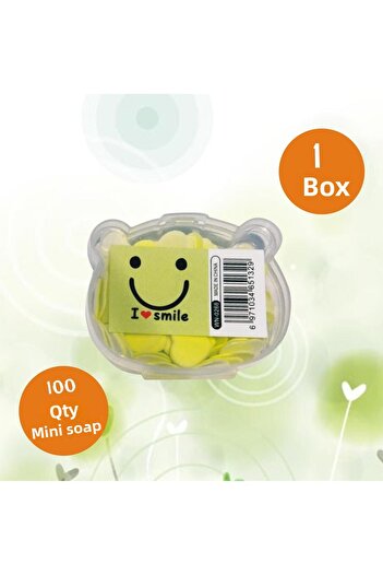 ERA SABUN 100 Sheets Mini Perfumed Hand Melting Paper Soap Green Student School Travel Camping Picnic Hand Soap