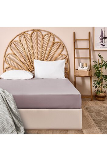 Evidea Light GrAy Soft Single ElAstic Sheet - 120x200 cm