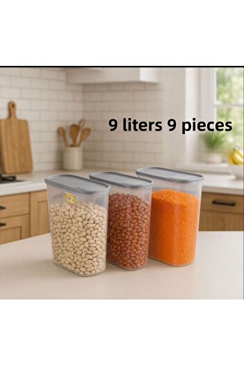 Kitchen Line Food and Vegetable Storage Container 6 Pieces, 6Lt
