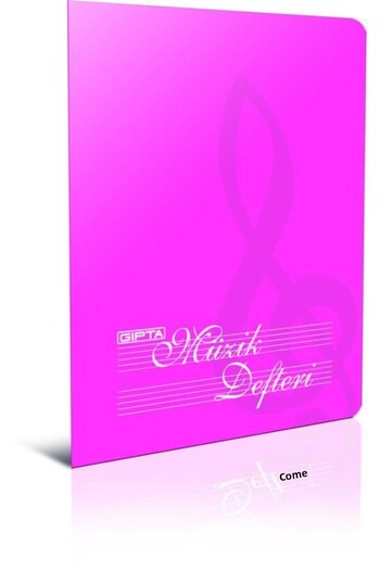 Gıpta Mica Wire Stitched Plastic Cover Music Notebook A4 40 Sheets