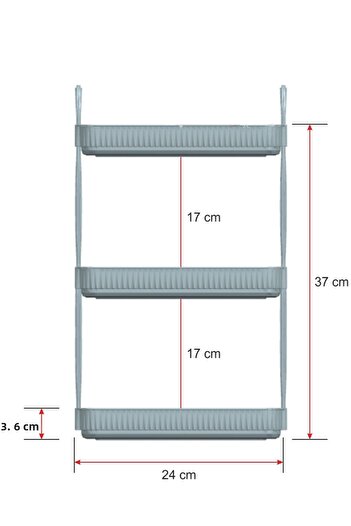 UNIQUE ME 3 Tier Makeup Organizer Cosmetic Accessory Organizer Bathroom Shelf Amber