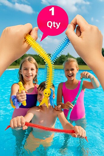 Hyd 1Pc Stress Relief Toy Mermaid Squishy Succhi Sensory Stretchy Soft Pool Beach Toy