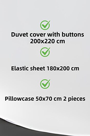conzaliza Double Duvet Cover Set |   Cotton |   Elastic Sheet
