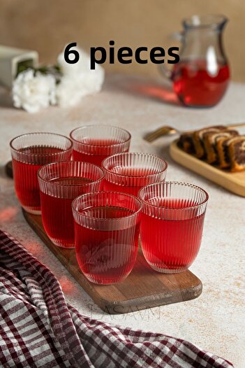 clasavm 6-Piece Liva Water Cup |   6 Glass Soft Drinks - Water Glass