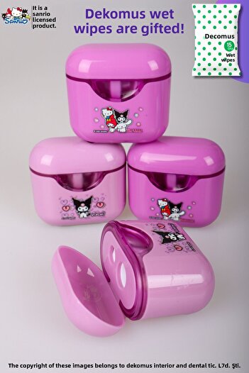 kuromi "Dekomus Wet Wipes with Gift" Licensed & Best Friends "Single" Double Blade Pods/Headphones t