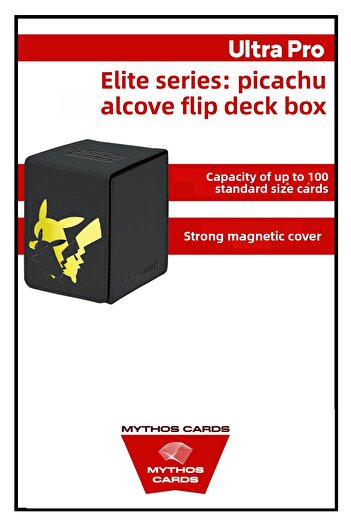 Mythos Cards سلسلة ULTRA PRO -ELITE: صندوق دكة PIKACHU ALCOVE FLIP