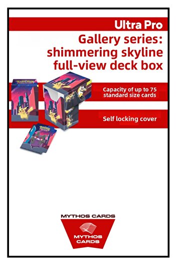 Mythos Cards سلسلة ULTRA PRO -GALLERY: صندوق دعم كامل للعرض اللامع من SKYLINE