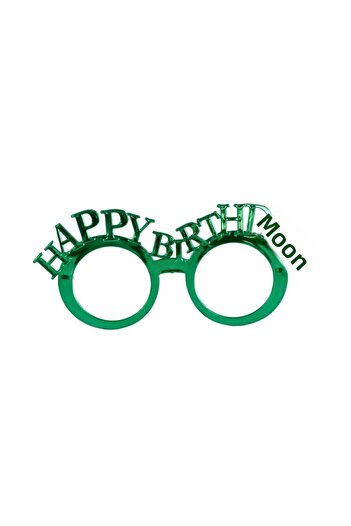 Parti Adresi Happy Birthday Glasses Birthday Party Accessory Green