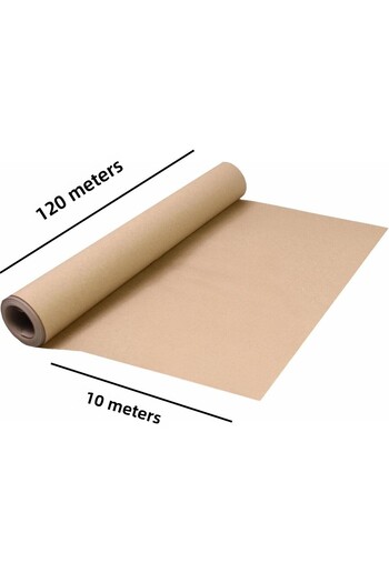 roco paper Kraft Roll Wrapping Paper, Dowry, Parcel, Gift Packaging, Flower Bouquet, DIY Paper, 80g, 120cm X 10m