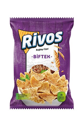 Haşiroğlu Rivos Wheat Chips (Steak) - Pack of 5