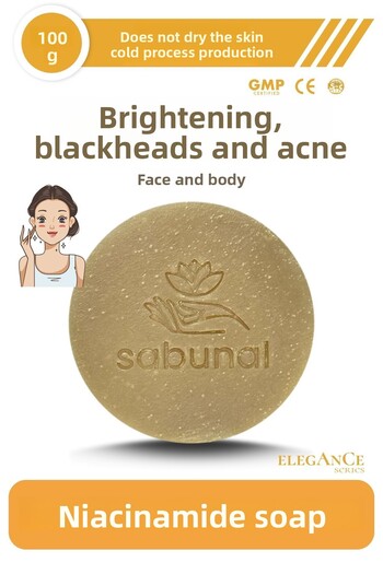 sabunal Niacinamide Soap - Brightening, Blackhead and Acne Soap 100 Gr