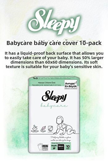 Sleepy 4-Piece Babycare Baby Care Cover 10-Piece and Rosie Cotton Gift