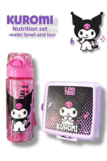 madam gold Kuromi Nutrition Set – Water Bottle + Box