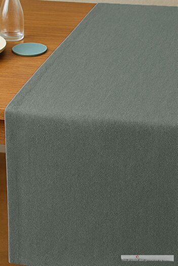 QURRY 100% Organic Raw Linen Cotton Runner, Runner Tablecloth, Decorative Presentation, Stylish Design