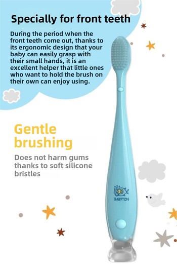 MAU CAT Babyton Silicone Toothbrush